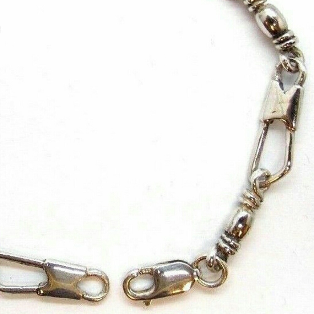 Fishers of Men Acts Sterling Silver Bracelet Large Link 8 in